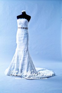 401W011 HH Trumpet Layered Wedding Dress Designer Malaysia