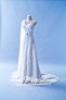 408W03 LL One Shoulder 3D French Lace Grecian Wedding Dress Designer Malaysia