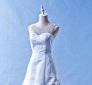 408W13 LL Duchesse satin A line illusion crystal neckline Top Malaysia Wedding Dress Designer Rental