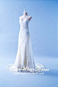 408W16 MTF Pleated Tube Trumpet A Line (1) Wedding Dress Designer Malaysia