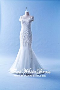 601W03 BR Off Shoulder Trumpet Wedding Dress Designer Malaysia