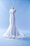 412W16 LL Illusion back asymetrical lace Wedding Dress Designer Malaysia