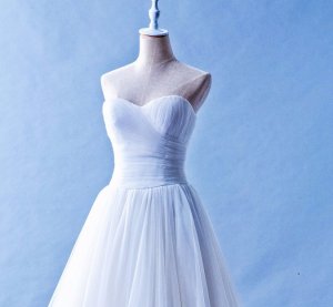502W01 TY Pleated Top Princess Organza Top Malaysia Wedding Dress Designer Rental