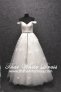 S1502W16 XJ Off Shoulder A line Grey Belt