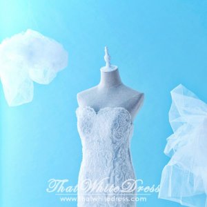 611LLWL01 LL Plus off shoulder trumpet Yahsodah Top Wedding Dress Designer Malaysia Custom Make