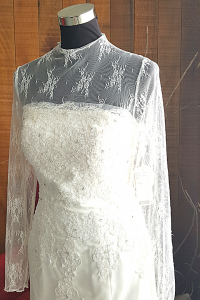 3 Long sleeves French Chantilly Lace Lace Trumpet Mermaid Wedding Dress Gaun Baju Pengantin Muslimah Kahwin Nikah Sanding Malaysia Kuala Lumpur Petaling Jaya