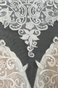 40 Long Sleeves Belgian Guipure Lace Lace Sheath Straight Cut in Silk Satin Wedding Dress Gaun Baju Pengantin Muslimah Kahwin Nikah Sanding Malaysia Kuala Lumpur Petaling Jaya
