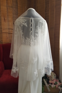 42 VTb008c Premium Bride Wedding Veil Plain Soft Tulle Veil Long Short FingerTip French Lace /Veil Tudung Pengantin Nikah Sanding High Quality