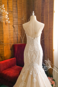 203BYW01 Aleena Sweet Heart Baroque full lace trumpet e mermaid Bride Wedding Dress Designer Premium White Rental Kuala Lumpur