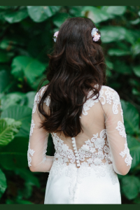 610CCW01 Dantella Long Sleeves Illusion Satin button back 4 Church Bride Malaysia, Pengantin Malaysia Baju Sewa, 