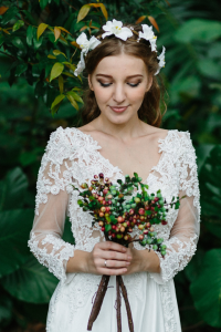 608LL05 LL Lilian Long Sleeves Berta Bride Silk Chiffon 3 Gaun Pengantin Kuala Lumpur Sewa, Petite Bride Dress Rental Malaysia