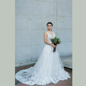 608LL04 LL Soie Low V neck illusion Silk Satin 30 (7) Wedding Gown Designer Malaysia, Malay Bride Malaysia, Church Bride Malaysia, 