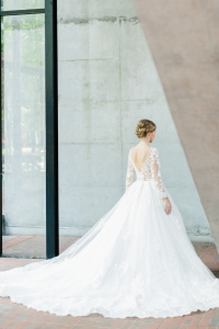 608LL08 LL Sundus Rose Long Sleeves Princess  5 Princess Wedding Gown Malaysia, Petite Bridal Wedding Dress rental Kuala Lumpur, 