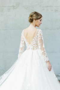 608LL08 LL Sundus Rose Long Sleeves Princess  1 Pengantin Malaysia Baju Sewa, French Lace wedding Dress rental Malaysia, 