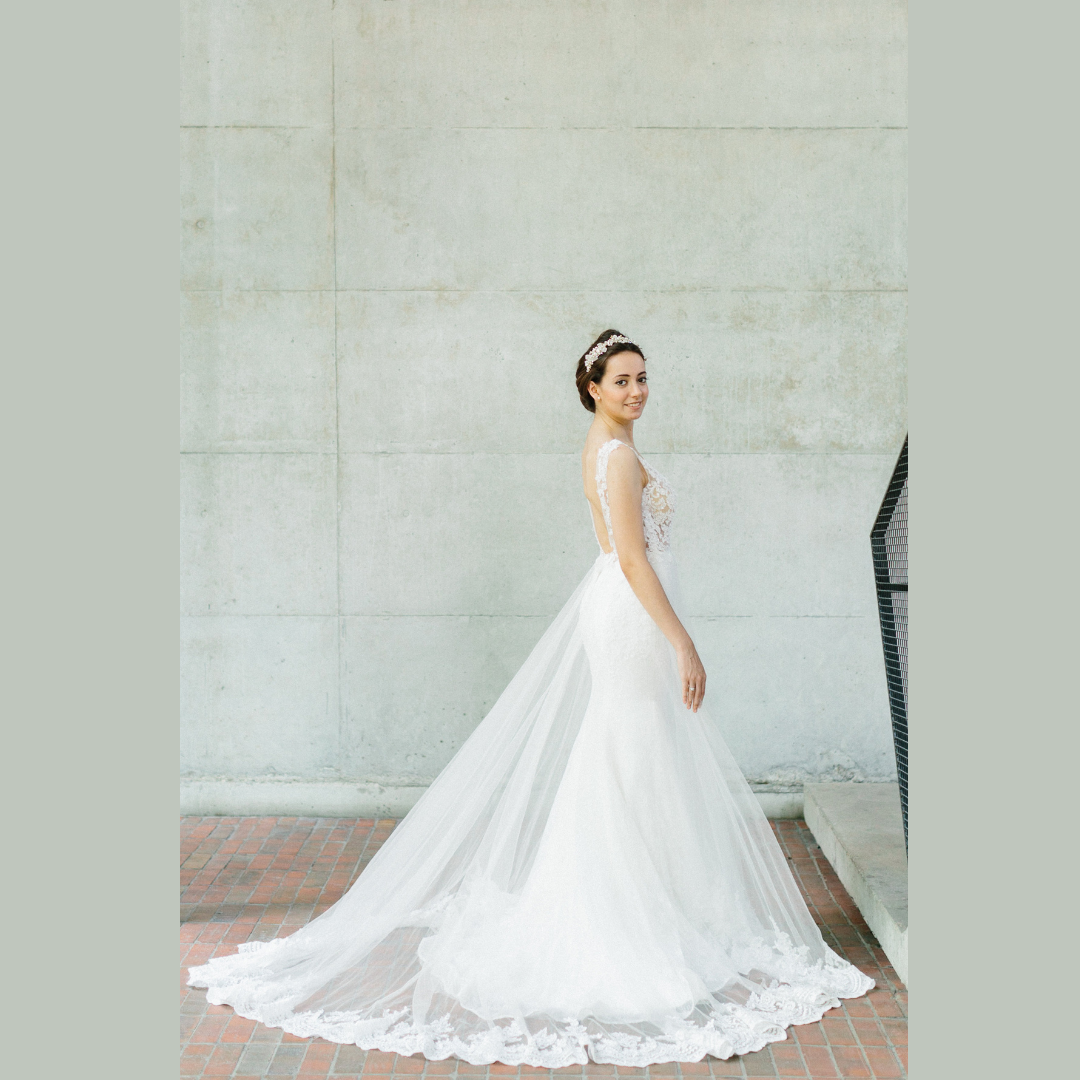 608LL09 LL Raychelle Strap ilusion bodice lace overlay 4 Bride Wedding