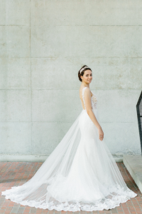 608LL09 LL Raychelle Strap ilusion bodice lace overlay 4 Bride Wedding Dress Designer Premium White Rental Kuala Lumpur