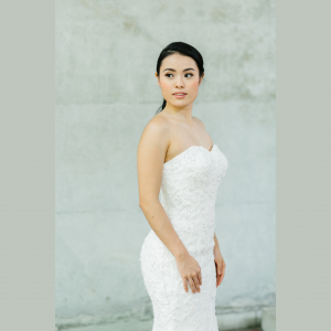 610LLW01 LL Charis Sweet Heart Trumpet 2 piece 1 ROM wedding dress rental Malaysia, Satin Wedding Dress Rental Kuala Lumpur, 