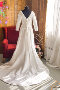 2012BY09WL02 Plus Catelina Plus Strap Mikado Silk A line b Plus Size Bride Malaysia