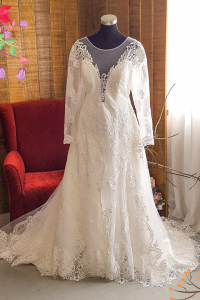 20YS02WL03 Amelia Plus LS Baroque A line  b Plus size Bride Pengantin besar sewa Kuala Lumpur