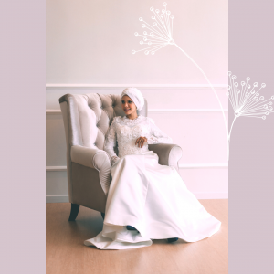 610CCW01 Dantella Long Sleeves Illusion Satin button back 4 Full lace wedding dress malaysia, Petite Bridal Wedding Dress rental Kuala Lumpur, Sexy Wedding Gown Malaysia, 