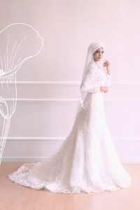 710LLW03 LL Melyssa illusion long sleeves boat neck wedding dress Alencon lace A line 13 Long Sleeves Wedding Dress Rental Kuala Lumpur, Beach Wedding Malaysia, 