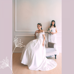 711LLW02 Jill 2 piece off shoulder bolero with silk satin wrap skirt 7