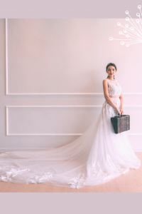 77LLW02 LL Janice 4 Pengantin Malaysia Baju Sewa, French Lace wedding Dress rental Malaysia, 