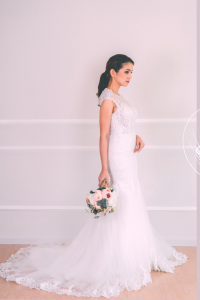 801LLW02 Sakura illusion neckline trumpet key hole back 4 Church Bride Malaysia, Bride Engagement Dress Rental Malaysia, Bridal Dress Rental Malay Kuala Lumpur Rental, ROM wedding dress rental Malaysia, 