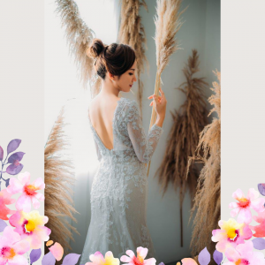 710LLW03 LL Melyssa illusion long sleeves boat neck wedding dress Alencon lace A line 3 Long Sleeves Wedding Dress Rental Malaysia, Pengantin Muslimah Malaysia, Muslim Bride Malaysia, Church wedding dress long Sleeves Malaysia, 