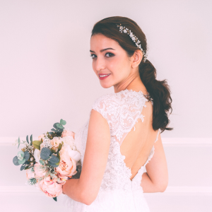 801LLW02 Sakura illusion neckline trumpet key hole back 1 Church Bride Malaysia, Bride Engagement Dress Rental Malaysia, Bridal Dress Rental Malay Kuala Lumpur Rental, ROM wedding dress rental Malaysia,