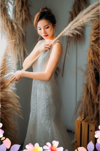 808LLW02 Sammie Deep V Spanish Guipure Deep V back trumpet 4 Mermaid wedding dress,Sexy Wedding Gown Malaysia, Romantic wedding dress Malaysia, Garden wedding reception Malaysia, ROM wedding gown Kuala Lumpur, 