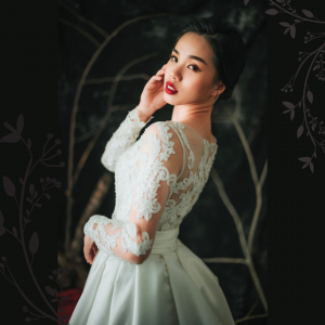808LLW01 Laily long sleeves guipure lace duchess satin A line 3Malay Wedding Dress Design Kuala Lumpur, Wedding Ballgown rental Malaysia, 