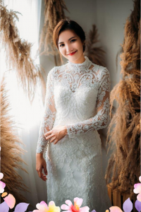 906LLW03 Fhrisha Long Sleeves Baroque A line 4 Mermaid wedding dress,French Lace wedding Dress rental Malaysia, Long Sleeves Wedding Dress Rental Malaysia, Wedding Gown Designer Malaysia, Malay Wedding Dress Malaysia, 