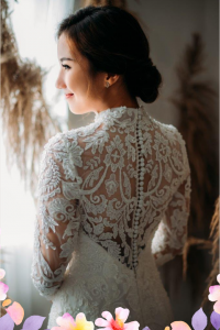 906LLW03 Fhrisha Long Sleeves Baroque A line 3 Mermaid wedding dress,French Lace wedding Dress rental Malaysia, Long Sleeves Wedding Dress Rental Malaysia, Wedding Gown Designer Malaysia, Malay Wedding Dress Malaysia, 