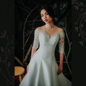 909BY05W04 Lara LS Duchess Satin A line 4