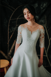 909BY05W04 Lara LS Duchess Satin A line 4