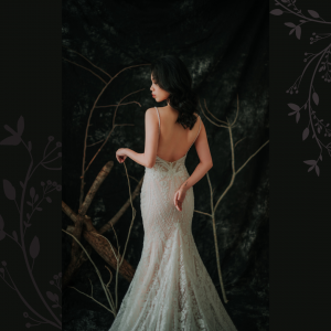 201RYW03 Sophia Skin Spag Baroque full lace trumpet 3 spaghetti strap, Mermaid wedding dress,Church Bride Malaysia, Bridal Dress rental Petaling Jaya, Wedding Gown Designer Malaysia, 