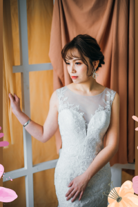 211BY10W02 Annabelle Long Sleeves Trumpet Floral lace d Mermaid wedding dress,Sexy Wedding Gown Malaysia, Romantic wedding dress Malaysia, Garden wedding reception Malaysia, ROM wedding gown Kuala Lumpur, 