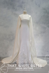 214LLWL01 Pure Plus Sweet Heart Silk Satin A line Simple wedding dress malaysia, ROM wedding gown Kuala Lumpur