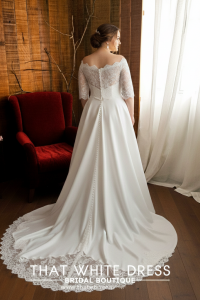 214LLWL01 Pure Plus Sweet Heart Silk Satin A line off shoulder bolero Plus Size Bridal Gown Custom Make Malaysia, Gaun Kahwin Malaysia sewa