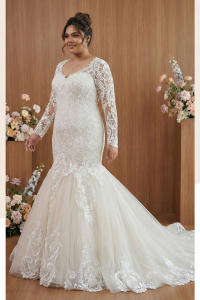 219BY12WL01 Nadia Aleena Sweet Heart Baroque lace Mermaid Plus Size Bride Malaysia, Bridal Dress Rental Malay Kuala Lumpur Rental, Bride Engagement Dress Rental Malaysia