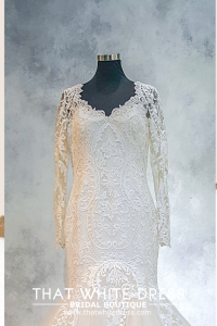 219BY12WL01 Nadia_ Aleena Sweet Heart Baroque lace Mermaid Pengantin Malaysia Baju Sewa, French Lace wedding Dress rental Malaysia