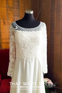 219ML01WL03 Lena Plus LS Crepe Thigh Split Pengantin Saiz Besar Kuala Lumpur Selangor Sewa