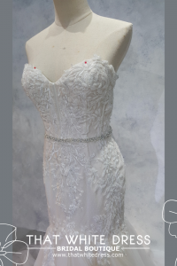 219YA01W02 Karlie Sweet heart mermaid baroque blush Petite wedding dress design Malaysia, Petite Bridal Wedding Dress rental Kuala Lumpur, Petite Bride Dress Rental Malaysia, French Chantilly Lace bridal dress custom make malaysia, Full lace wedding dress