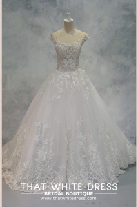 2210AG03W03 Helena Illusion Neck Baroque Princess (2) KL Bridal gown rental