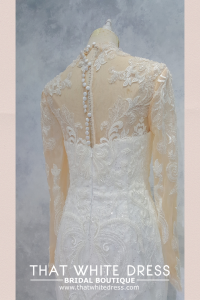 2210EL05W04 Patricia High collar baroque mermaid Gaun Pengantin Kuala Lumpur Sewa, Pengantin Muslimah Malaysia, Baju Sewa Kahwin Malaysia Kuala Lumpur, Baju Pengantin Designer Malaysia, Long Sleeves Wedding Dress Rental Malaysia, Long Sleeves Wedding Dres