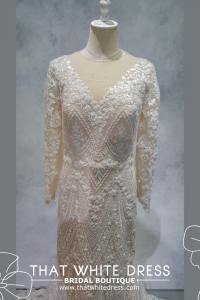 221MB02WL01 Deana LS Baroque Sophia trumpet Plus Size Bride Bridal Dress Rental Malay Kuala Lumpur Engagement Malaysia