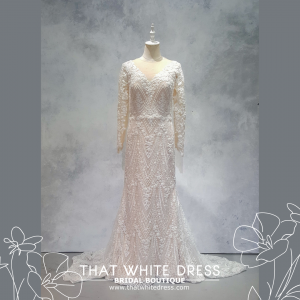 221MB02WL01 Deana LS Baroque Sophia trumpet Plus Size Bride Bridal Dress Rental Malay Kuala Lumpur Engagement Malaysia