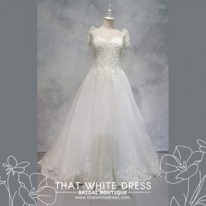 224ML03WL02 Hesley PLUS Cap Sleeves A line Lace Pengantin Besar Malaysia Sewa Gaun