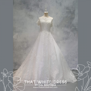 224ML03WL04 Presley PLUS Off shoulder A line  Plus Size Bridal Gown Petaling Jaya Malaysia Bridal gown rental